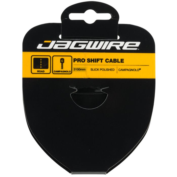 Jagwire skiftekabel - pro poleret glat rustfrit - 1,1x3100 mm - campagnolo