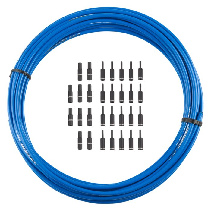 Jagwire bremsehus 5 mm keb slick-lube (10m + endestykker) - side blå