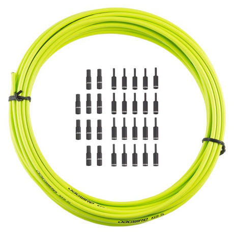 Jagwire bremsehus 5 mm keb slick-lube (10m + endestykker) - økologisk grøn