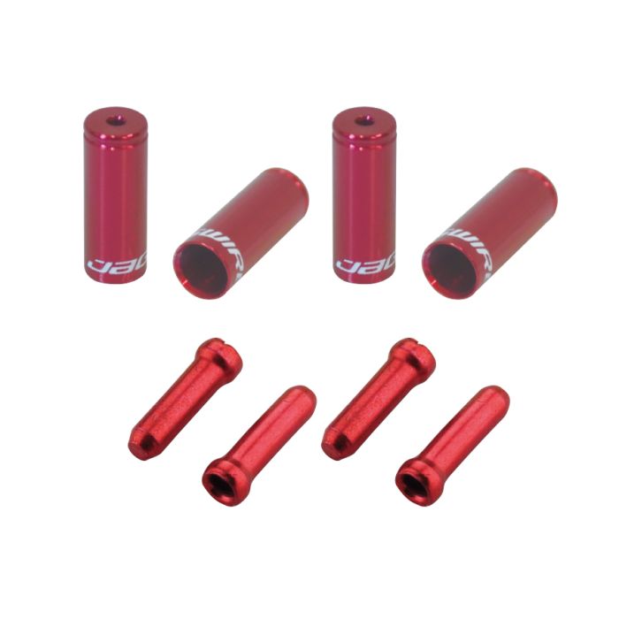 Jagwire endedæksel combo refill-pakke - rød