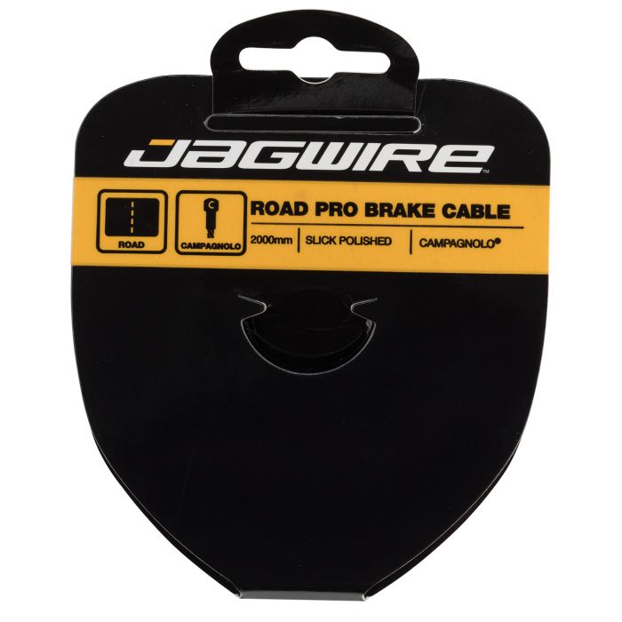 Jagwire vejbremsekabel - pro poleret glat rustfri - 1,5x2000 mm - campagnolo