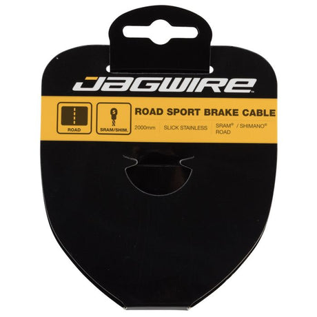 Jagwire vejbremsekabel - sport slick rustfri - 1,5x2000 mm - sram shimano