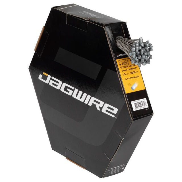 Jagwire bjergbremsekabel - sport slick rustfri - 1,5x2000 mm - sram shimano (100 stk)