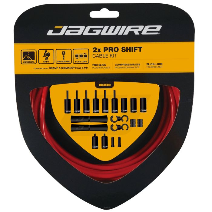 Jagwire 2x pro skiftesæt - rød