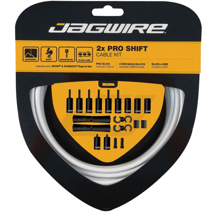 Jagwire 2x pro skiftesæt - hvid