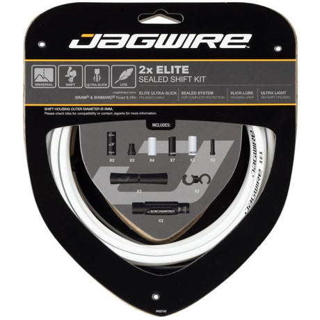 Jagwire 2x elite forseglet skiftesæt - hvid