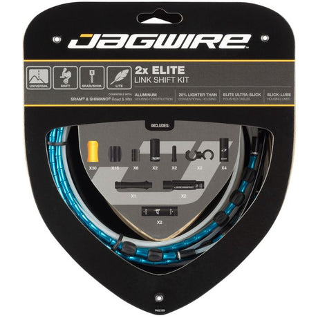 Jagwire 2x elite link skiftesæt - blå