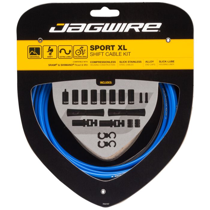 Jagwire sport shift xl sæt - blå