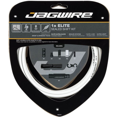 Jagwire 1x elite forseglet skiftesæt - hvid