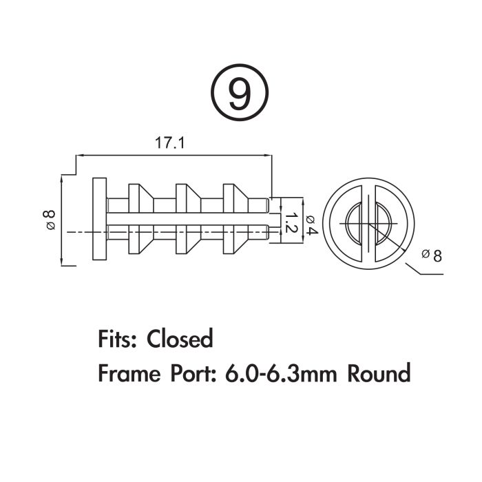 Jagwire rammestikpakke - 4 mm skifterhus (10 stk)