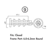 Jagwire rammestikpakke - 4 mm skifterhus (10 stk)