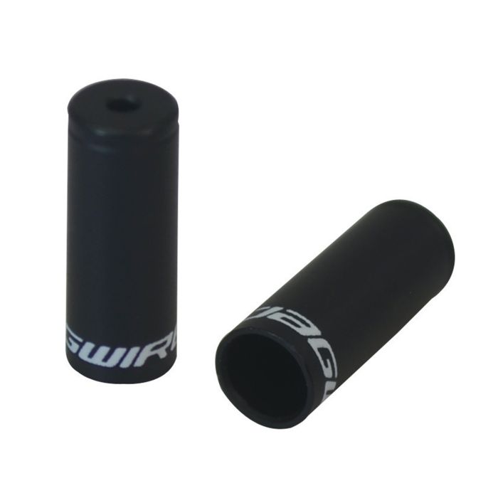 Jagwire endestykker åbne - 3 mm dråber - legering (50 stk) - sort