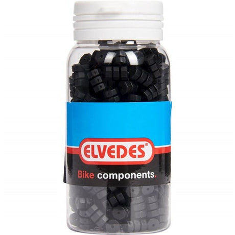 Elvedes gummi O-ringe til REM switch kabel ø1.1-1.5 mm sort (krukke med 250 stykker)