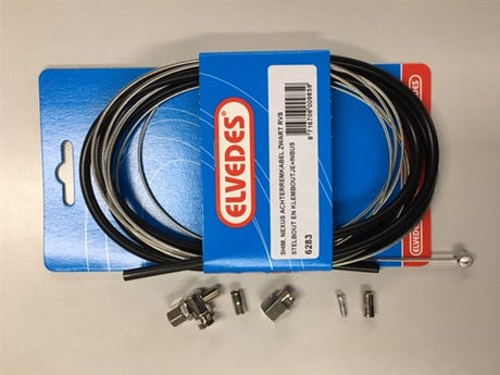 Rollerbrake Kabelkit Elvedes BR -IM41 50 53 1700mm 2250mm Rustfrit stål - Sort (på kort)