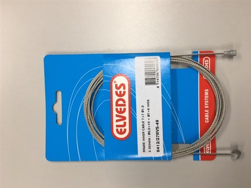 Elvedes gear inderkabel 6408 rustfrit stål 49 wire