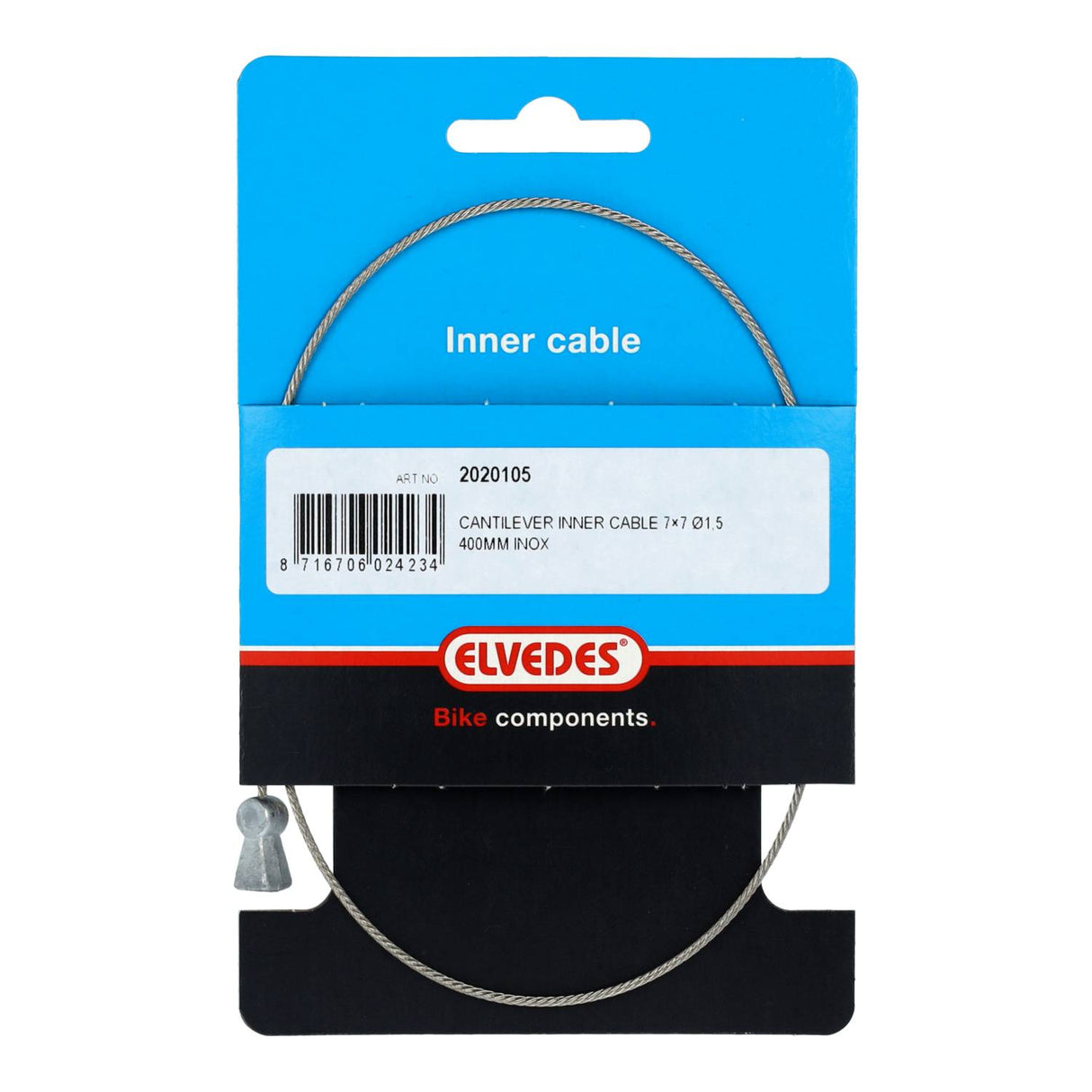 Elvedes bremse inderkabel udligger �1,5 mm 400 mm stål