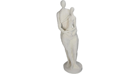 Hd ornament couple polyresin white 13.7x14x47.5cm