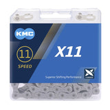 KMC X11R grå 118 led (cykellås)
