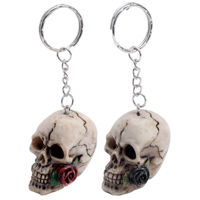 Skull roses nøglering