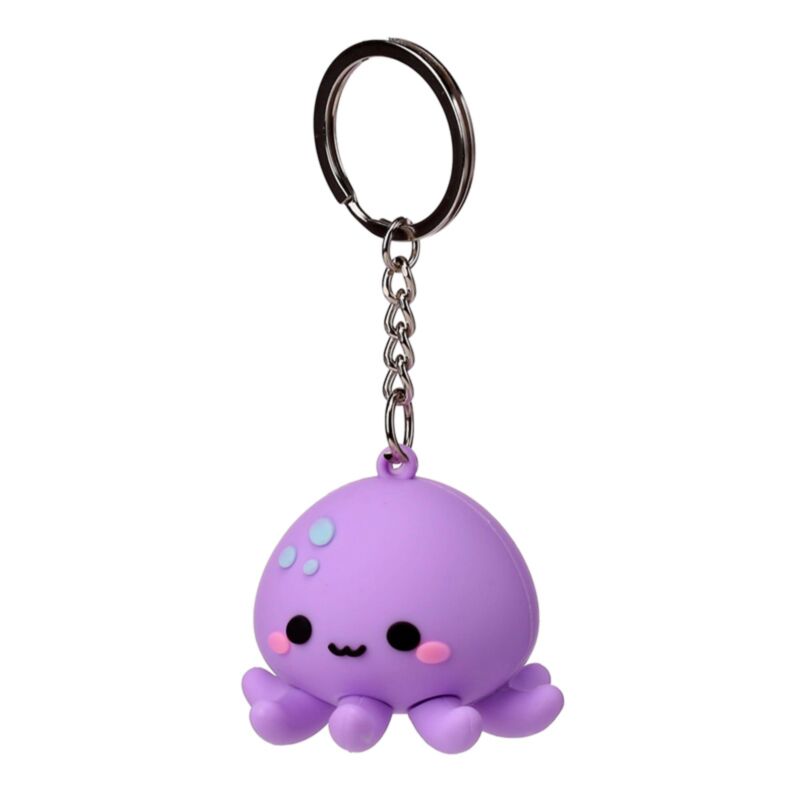 Wendy the octopus adoramals 3D PVC nøglering