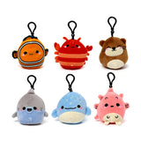 Squidglys adoramals sea life plys nøglering