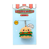 Hammy the burger foodie mals 3D PVC nøglering