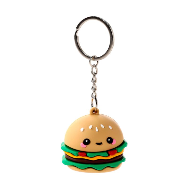 Hammy the burger foodie mals 3D PVC nøglering