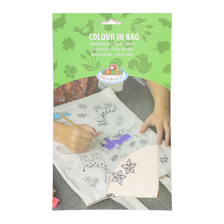 Esschert design inkleurtas jungle 29x36,5cm inclusief verf en penseel