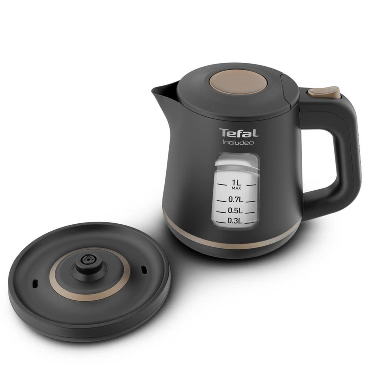 Tefal includeo elkedel 1 liter 2400w trådløs sort