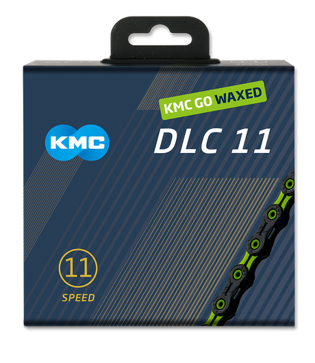 Kmc kæde dlc11 sort grøn 118s vokset
