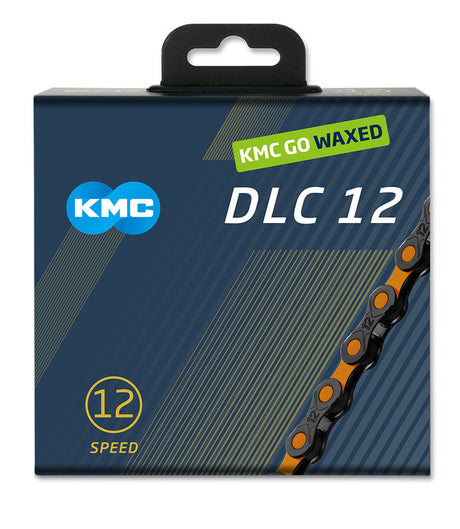 Kmc kæde dlc12 126l æske vokset 12-speed sort orange
