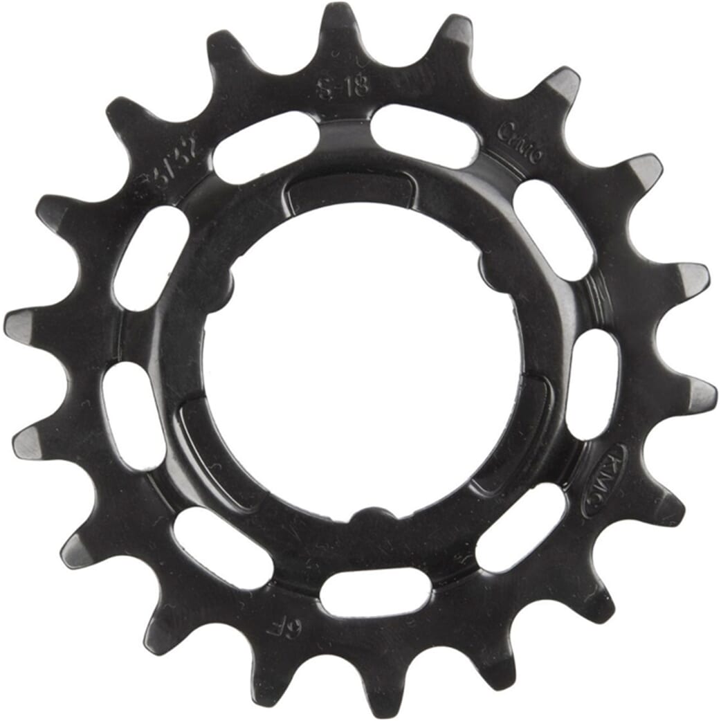 KMC Gear Shimano smal 18t bageste sort