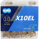 KMC X10el Gold Ti-N 10-trins cykelkæde