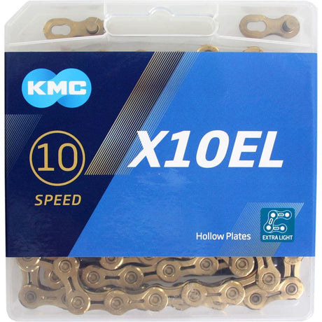 KMC X10el Gold Ti-N 10-trins cykelkæde