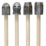 Middelalderlig ridderblyant med hjelmtop