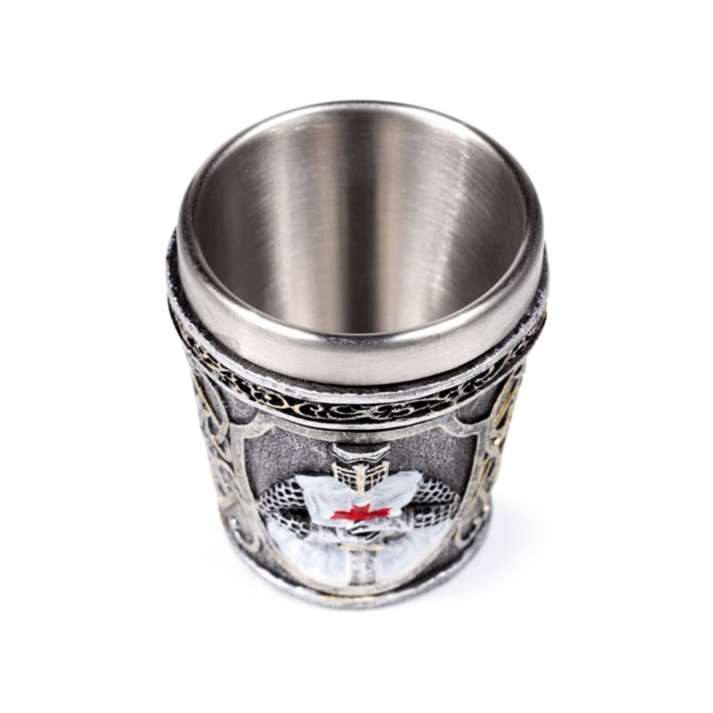 Middelalderlig hvid ridder shotglas shot glas