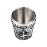 Middelalderligt sort ridder shotglas shotglas