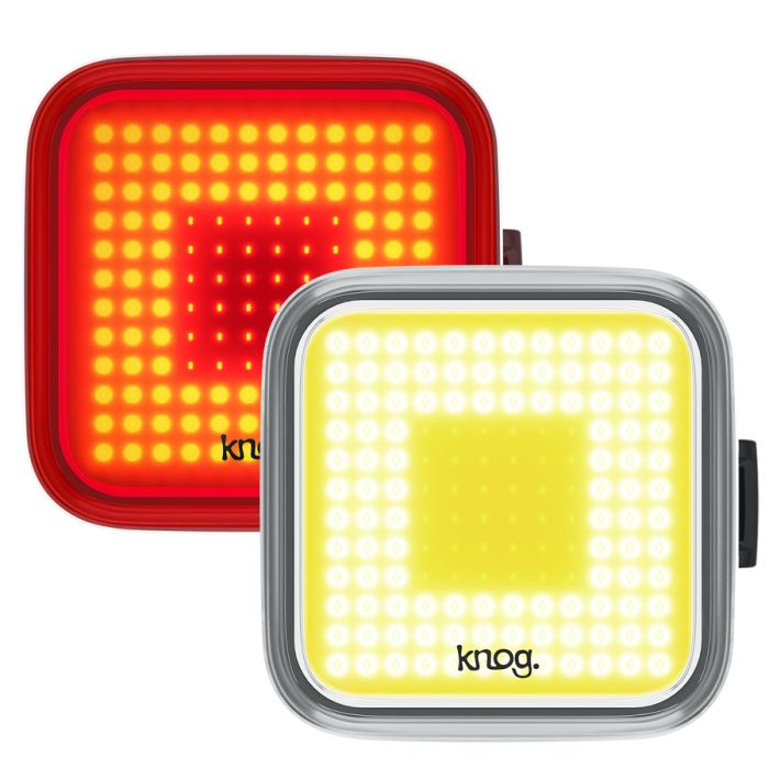 Knog blinder twinpack - firkantet - sort