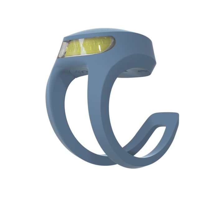 Knog frog usb front - denim blå