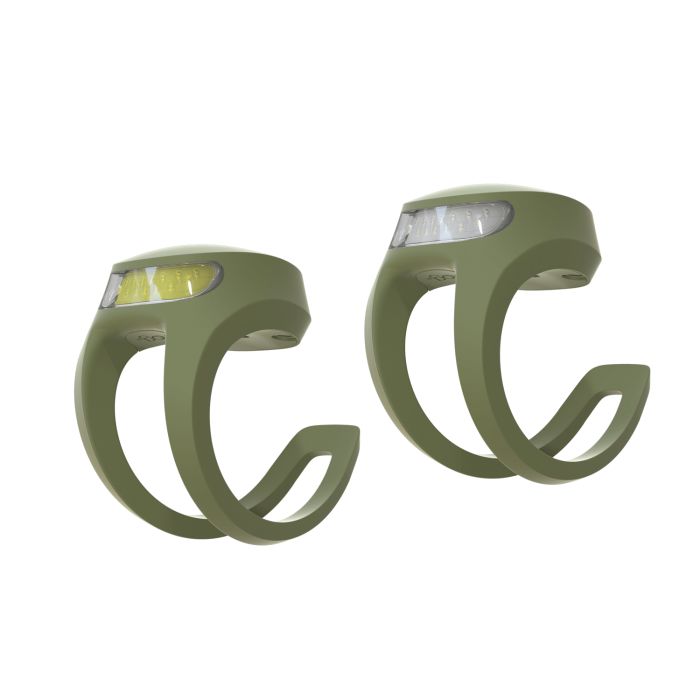 Knog frog usb twin pack - jakke grøn