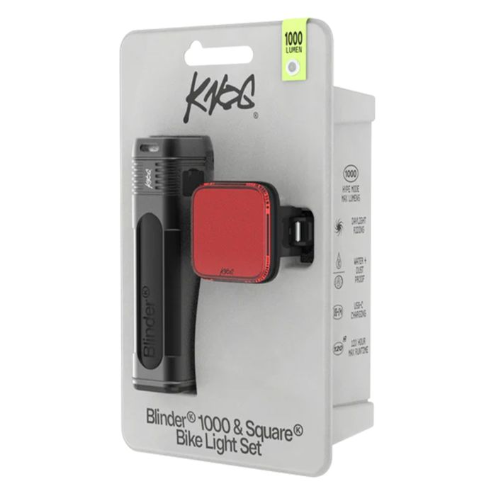 Knog blinder pro 1000 blinder bag - firkantet