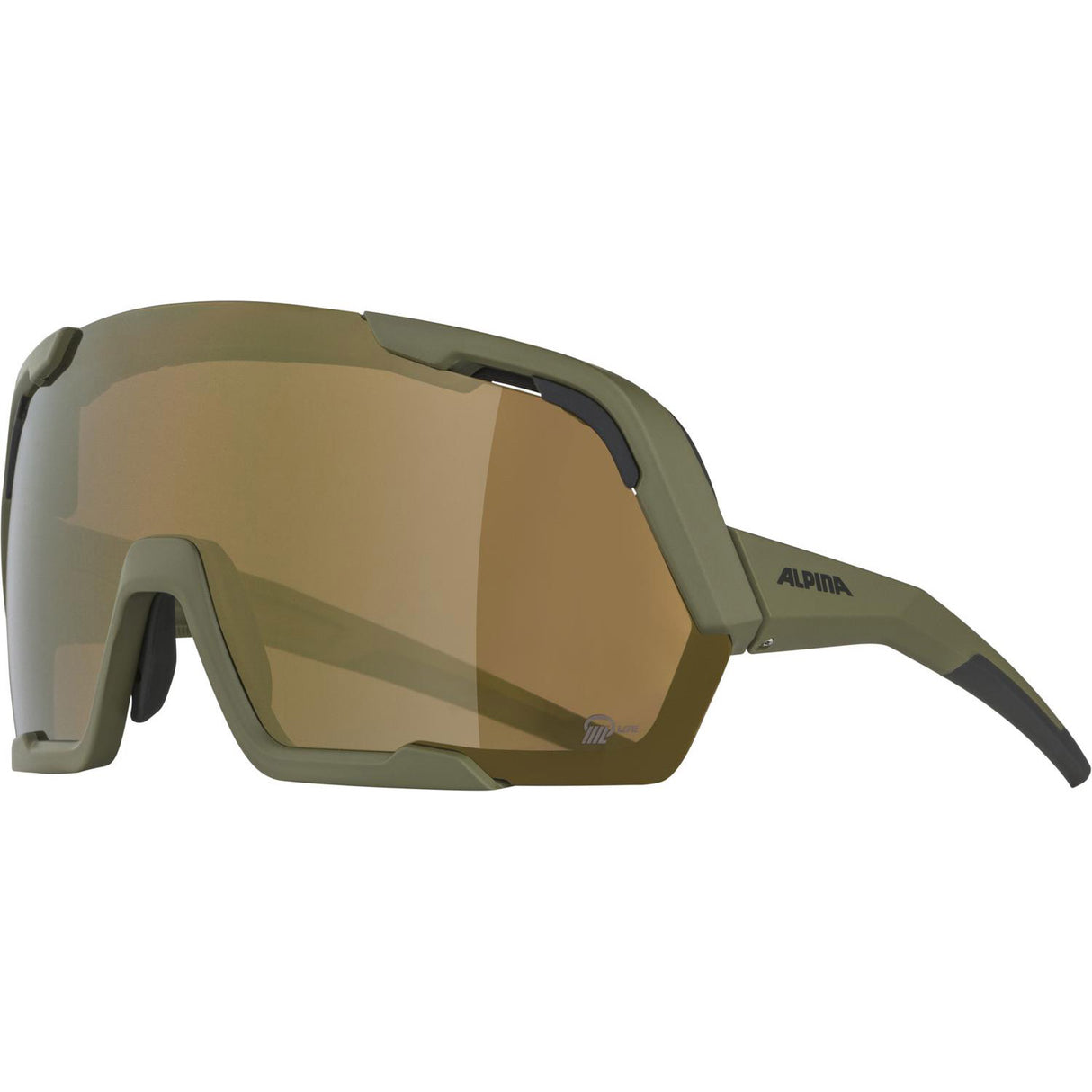 Alpina sports-sportsbriller rocket fed q-lite oliven