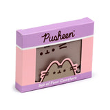 Union pusheen kattesættet med 4 formede coastere