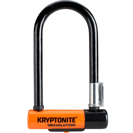 Kryptonite evolution mini-7 U-lås med kabel - cykel - art-2 lås - U-lås (el) cykel - 17,8x8,3 cm - kabel 120 cm langt - orange sort