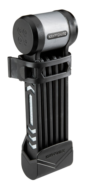 Kryptonit foldelås med holder kryptolok 85 cm stål sort