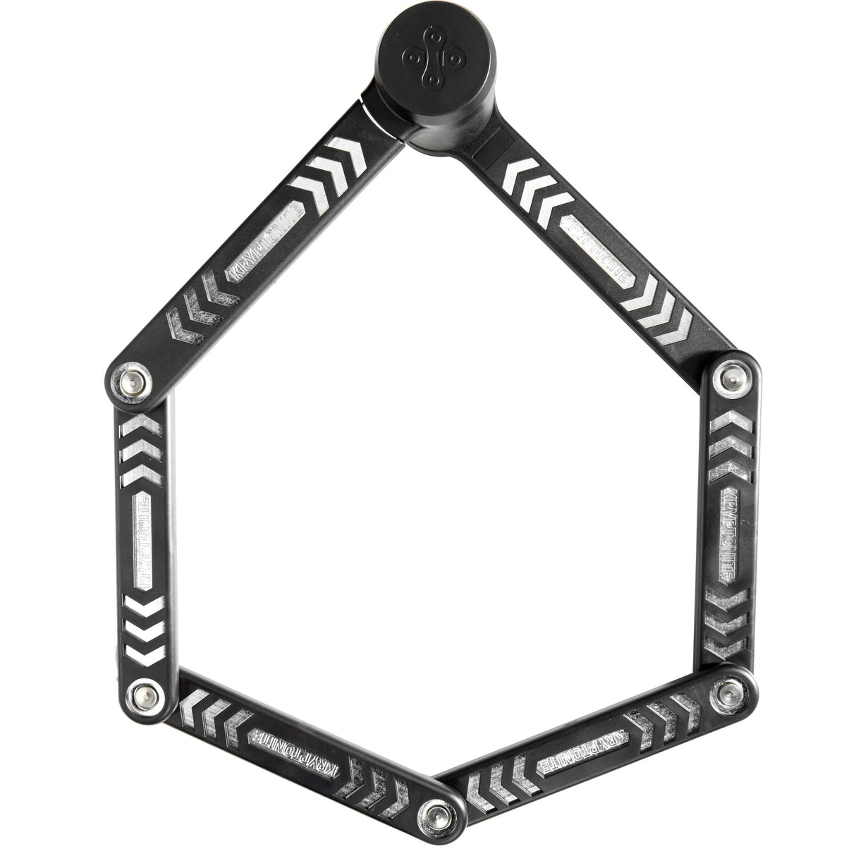 Kryptonit foldelås med holder kryptolok 85 cm stål sort