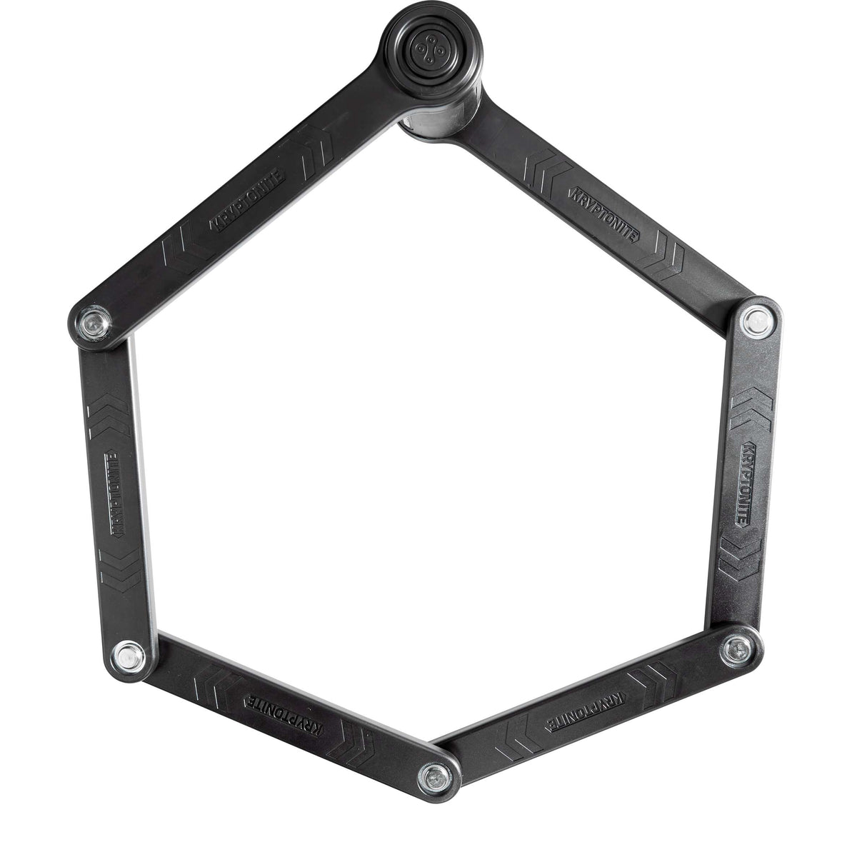 Kryptonite foldelås med holder kryptolok 100 cm stål sort