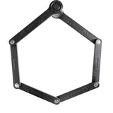 Kryptonite foldelås med holder kryptolok 100 cm stål sort
