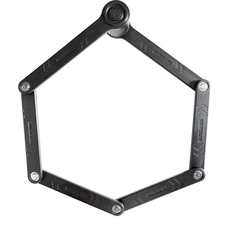 Kryptonite foldelås med holder kryptolok 100 cm stål sort