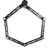 Kryptonite kryptolok 610 s foldelås med holder – foldecykellås – 100 cm lang – sort